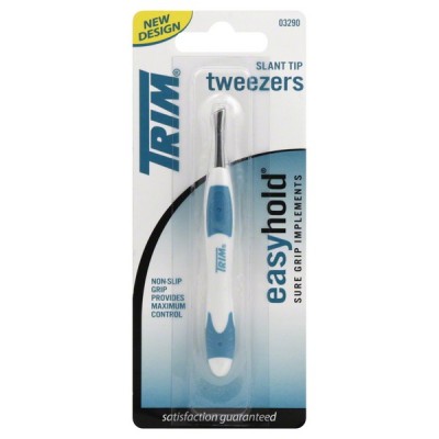 TRIM Slant Tip Tweezers Easy Hold